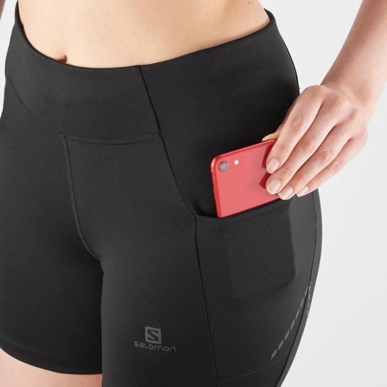 Salomon Cross Run 5'' Short Women's Running Tights Black | CA 56B47